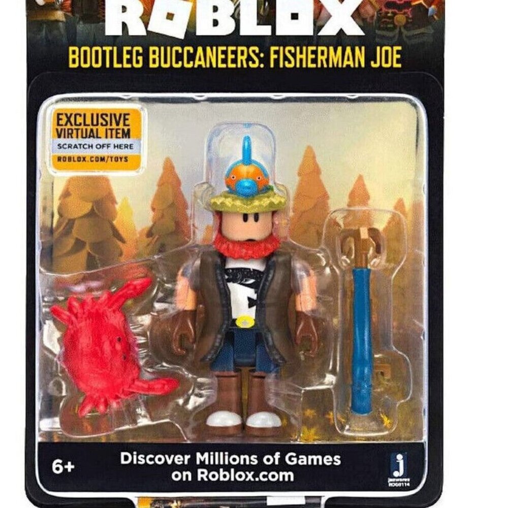 Jazwares Roblox Single Figure Pack S2 BOOTLEG BUCCANEERS: FISHERMAN JOE (3 inch)